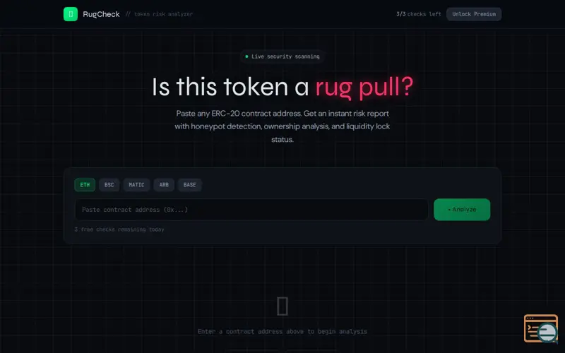 Screenshot of RugCheck