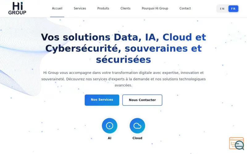 Screenshot of Hi Group