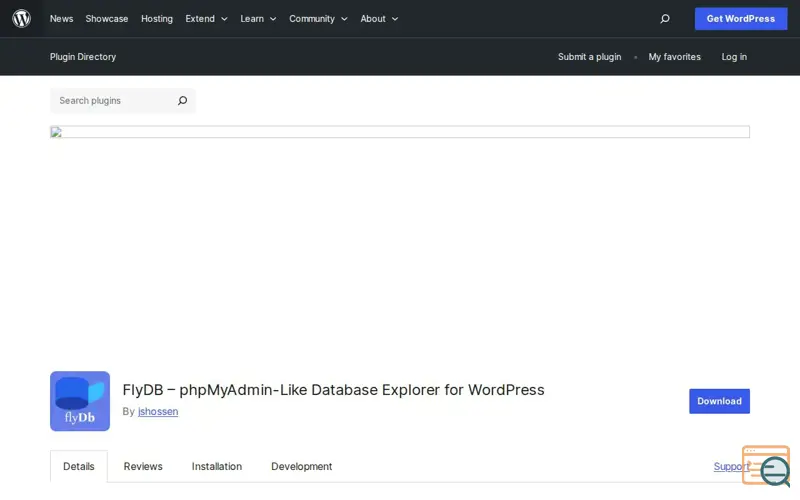 Screenshot of FlyDB – Database Explorer for WordPress