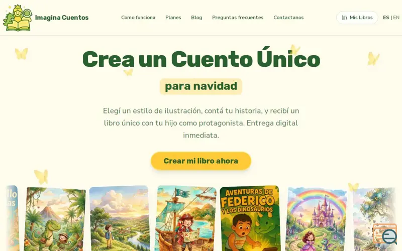 Screenshot of Imagina Cuentos