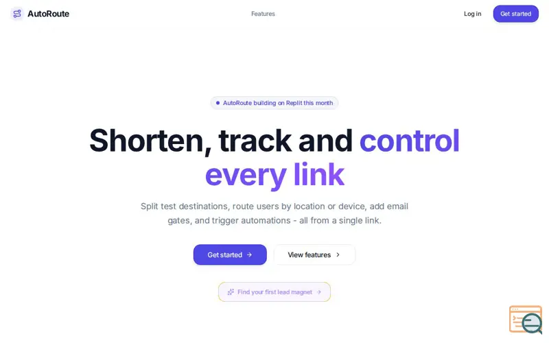 Screenshot of AutoRoute