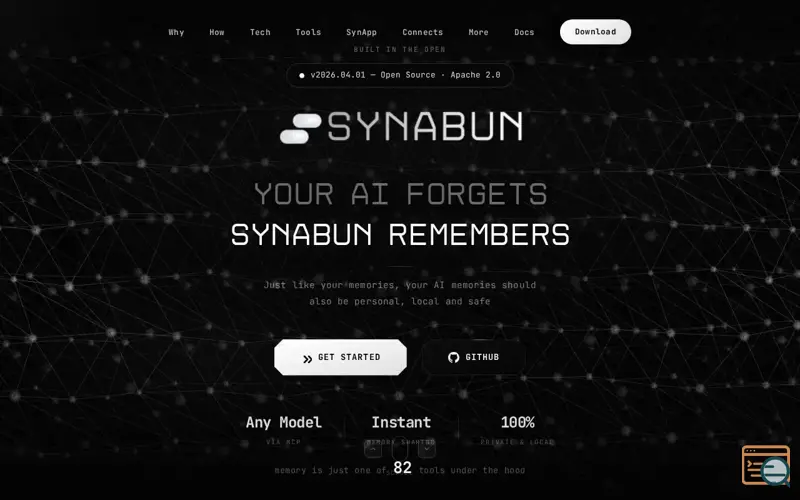 Screenshot of SynaBun