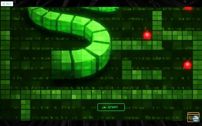 Screenshot of Mazing Snake Game