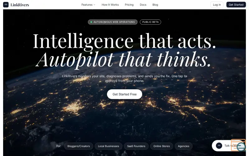 Screenshot of LinkRivers