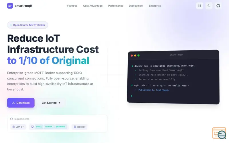 Screenshot of smart-mqtt