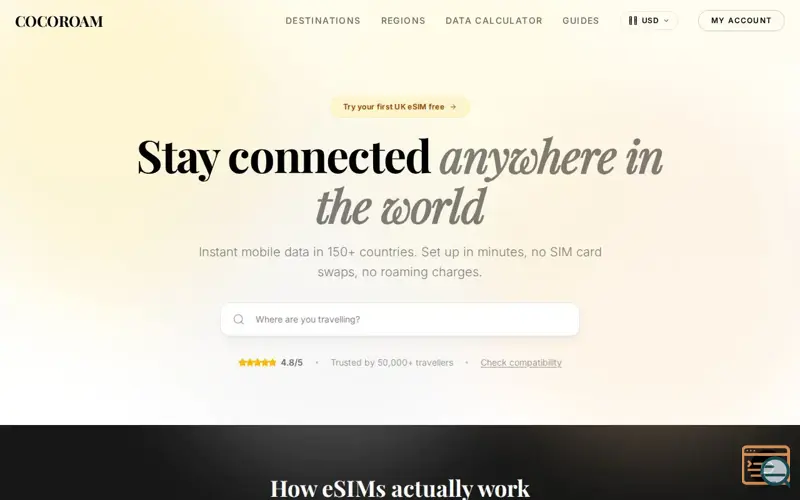 Screenshot of COCOROAM