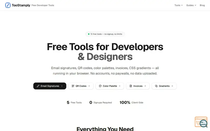 Screenshot of TooStamply