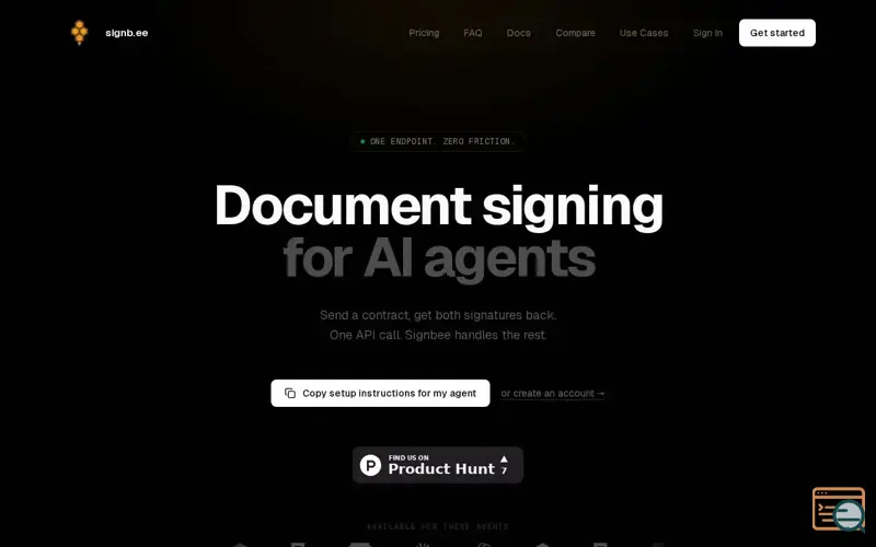 Screenshot of Signbee