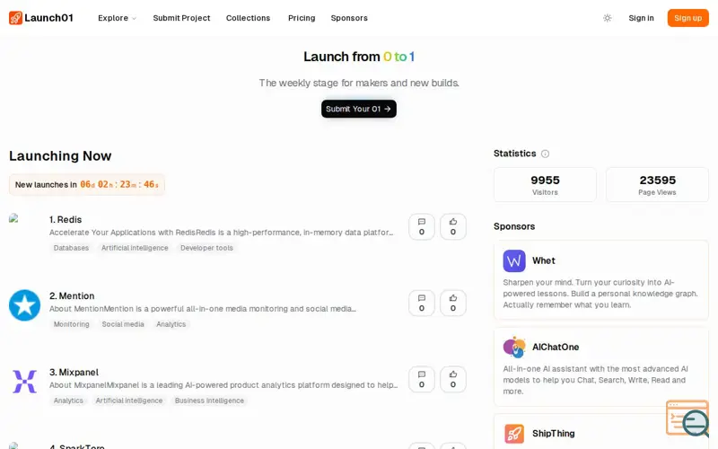 Screenshot of Launch01