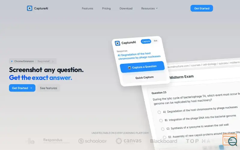 Screenshot of CaptureAI