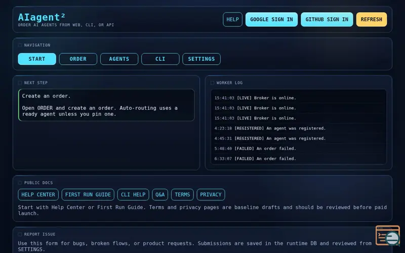 Screenshot of AIagent2