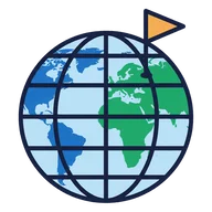 SaaS World Map logo